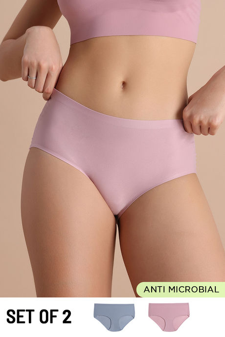 Buy Zivame Full Coverage Flexi Fit Hipster Panty (Pack of 2) - Multicolor